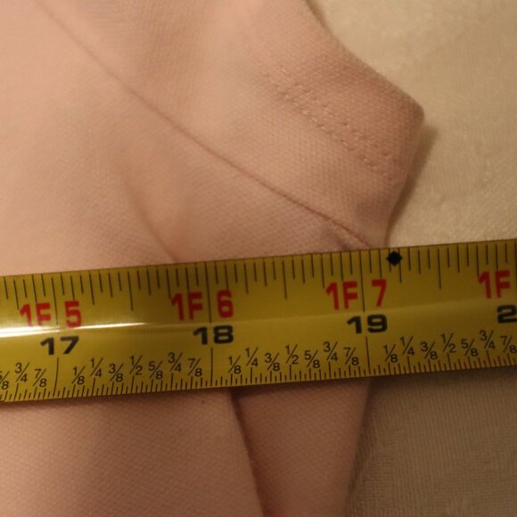 Tommy Hilfiger Soft Pink Button Front Polo Size Large Business Casual Preppy - Picture 6 of 13